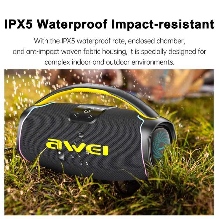 awei KA16 60W Portable Outdoor Bluetooth Speaker(Black) - Desktop Speaker by awei | Online Shopping UK | buy2fix