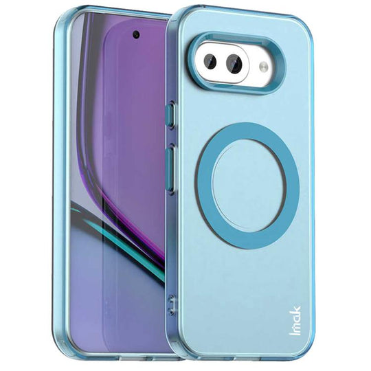 For Google Pixel 9a IMAK Candy Series Shockproof MagSafe Phone Case(Blue)