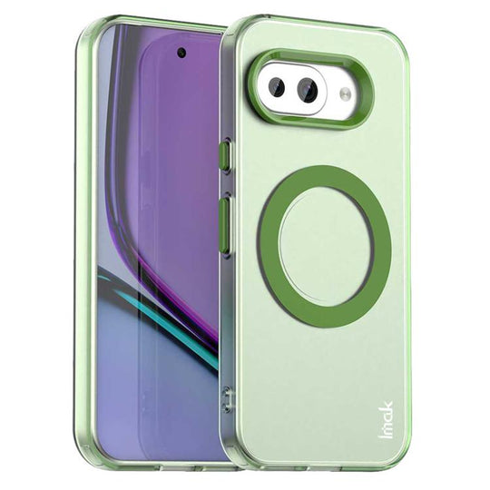 For Google Pixel 9a IMAK Candy Series Shockproof MagSafe Phone Case(Green)