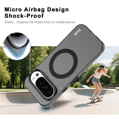 For Google Pixel 10 / Pixel 10 Pro IMAK Candy Series Shockproof MagSafe Phone Case(Black) - Google Cases by imak | Online Shopping UK | buy2fix