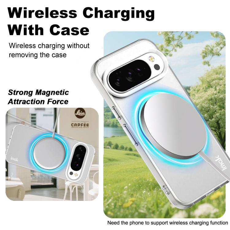 For Google Pixel 10 / Pixel 10 Pro IMAK Candy Series Shockproof MagSafe Phone Case(White) - Google Cases by imak | Online Shopping UK | buy2fix