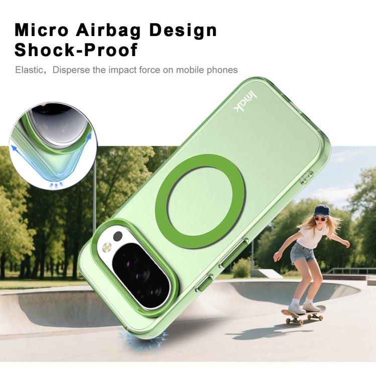 For Google Pixel 10 Pro XL IMAK Candy Series Shockproof MagSafe Phone Case(Green) - Google Cases by imak | Online Shopping UK | buy2fix