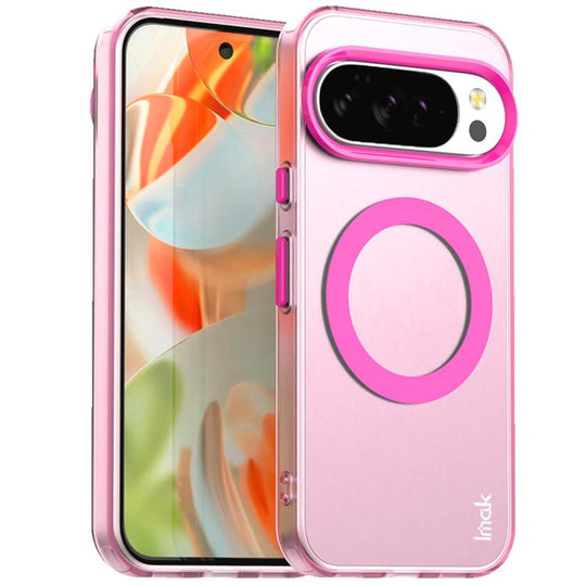 For Google Pixel 10 Pro XL IMAK Candy Series Shockproof MagSafe Phone Case(Red)