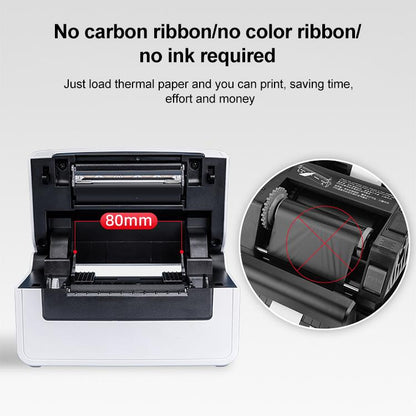 HPRT N31C Computer Version Express Electronic Waybill Printer, Plug:UK Plug(White) - Receipt Printers by buy2fix | Online Shopping UK | buy2fix