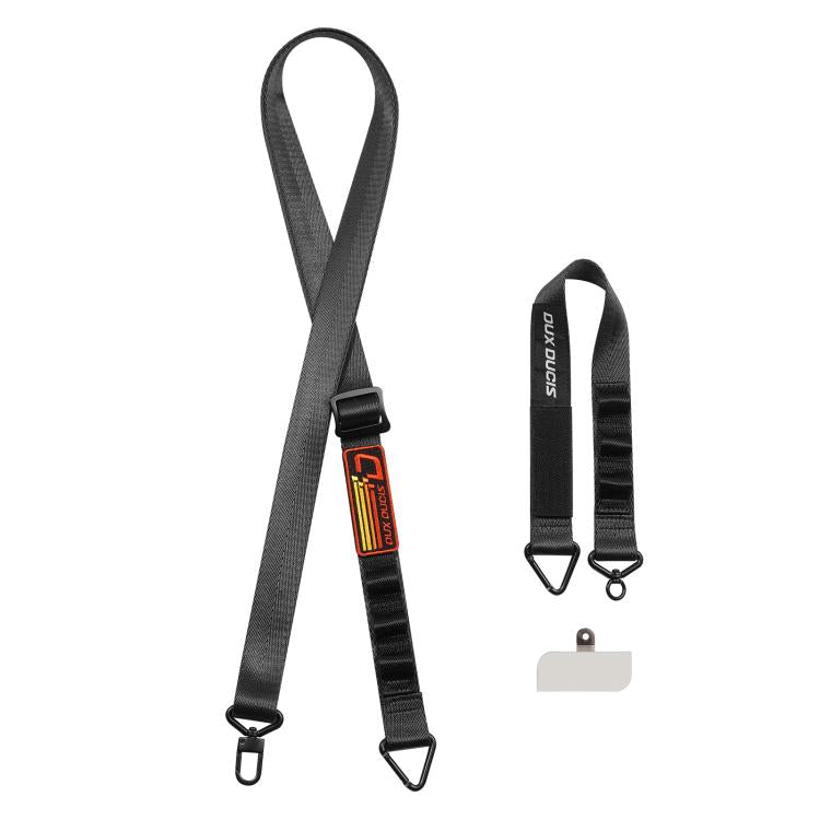 DUX DUCIS Outdoor Series Nylon Adjustable Crossbody Phone Lanyard(Black) - Lanyards & Wrist Straps by DUX DUCIS | Online Shopping UK | buy2fix