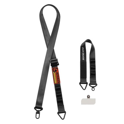 DUX DUCIS Outdoor Series Nylon Adjustable Crossbody Phone Lanyard(Black) - Lanyards & Wrist Straps by DUX DUCIS | Online Shopping UK | buy2fix