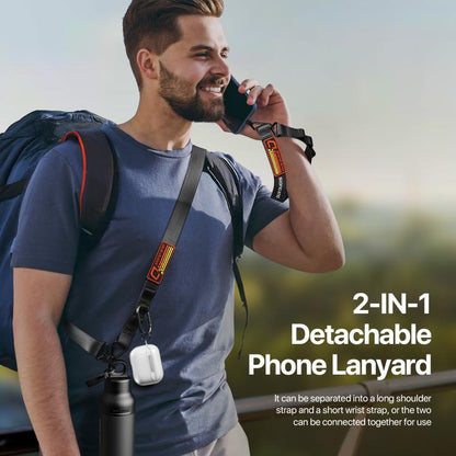 DUX DUCIS Outdoor Series Nylon Adjustable Crossbody Phone Lanyard(Black) - Lanyards & Wrist Straps by DUX DUCIS | Online Shopping UK | buy2fix