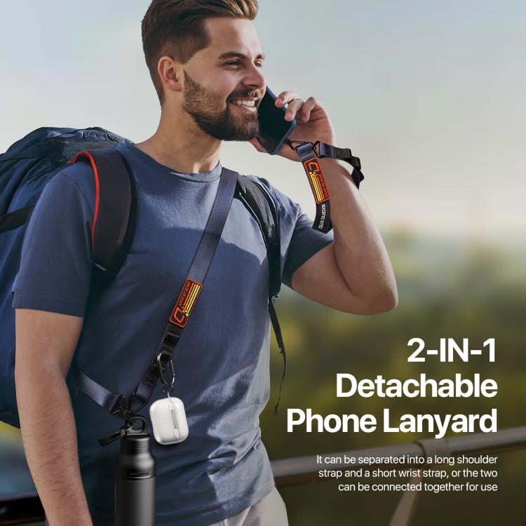 DUX DUCIS Outdoor Series Nylon Adjustable Crossbody Phone Lanyard(Blue) - Lanyards & Wrist Straps by DUX DUCIS | Online Shopping UK | buy2fix