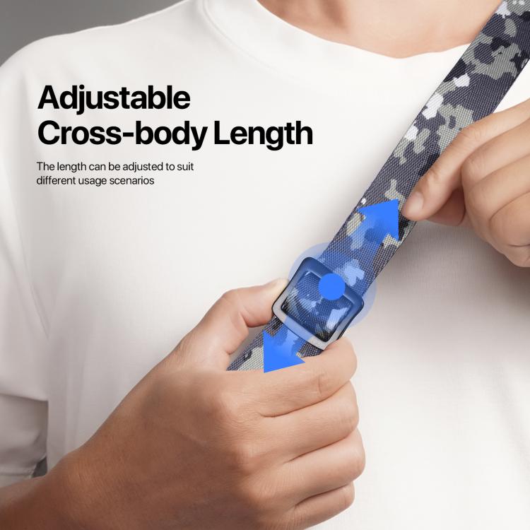 DUX DUCIS Outdoor Series Nylon Adjustable Crossbody Phone Lanyard(Camouflage Green) - Lanyards & Wrist Straps by DUX DUCIS | Online Shopping UK | buy2fix