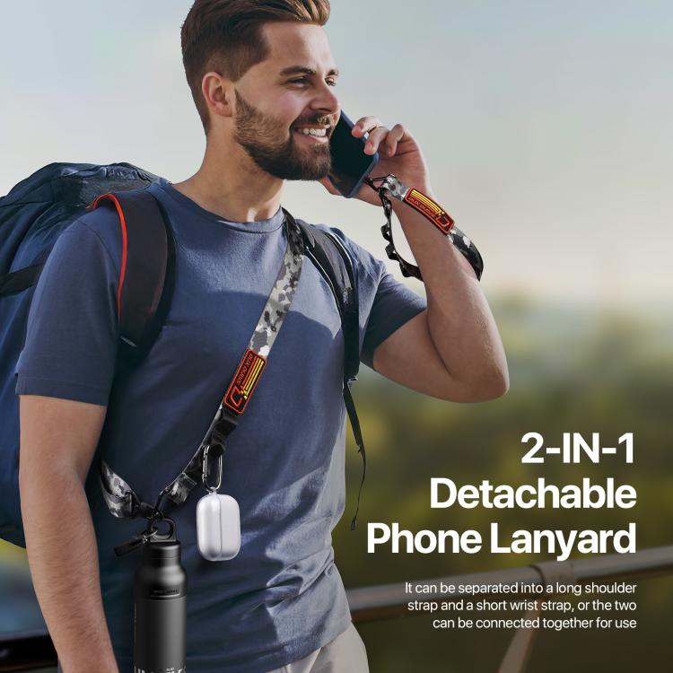 DUX DUCIS Outdoor Series Nylon Adjustable Crossbody Phone Lanyard(Camouflage Green) - Lanyards & Wrist Straps by DUX DUCIS | Online Shopping UK | buy2fix
