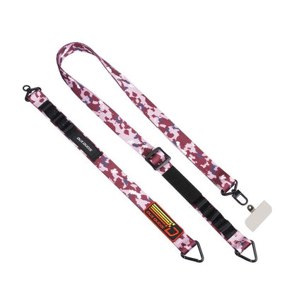 DUX DUCIS Outdoor Series Nylon Adjustable Crossbody Phone Lanyard(Camouflage Pink) - Lanyards & Wrist Straps by DUX DUCIS | Online Shopping UK | buy2fix