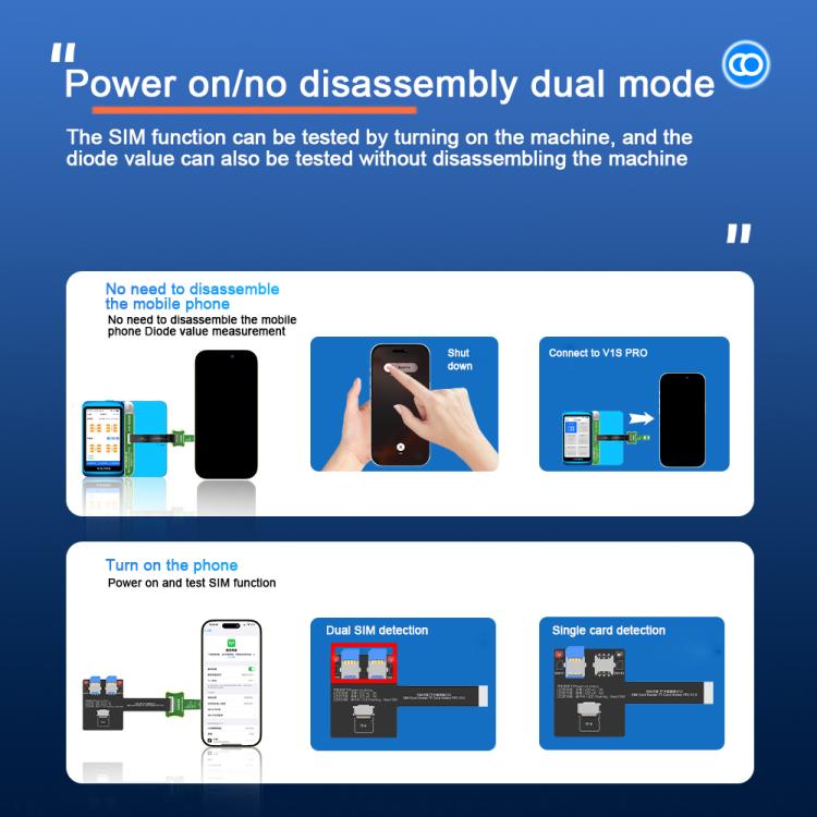 JCID V1S Pro / V1SE SIM Card Holder Testing Set for iPhone 5-16 / Android SIM + TF Card - Test Tools by JCID | Online Shopping UK | buy2fix