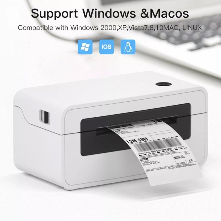 HPRT N41 Computer Version Express Electronic Waybill Printer, Plug:UK Plug(White) - Receipt Printers by buy2fix | Online Shopping UK | buy2fix