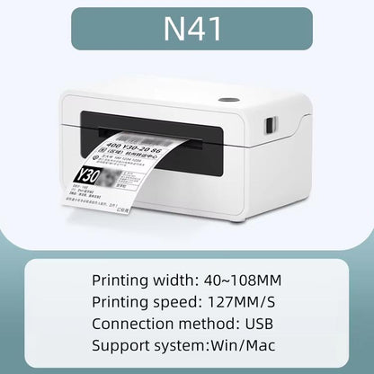 HPRT N41 Bluetooth Version Express Electronic Waybill Printer, Plug:AU Plug(White) - Receipt Printers by buy2fix | Online Shopping UK | buy2fix