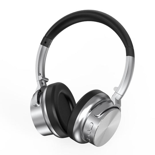 A53 Over-Ear Retro Metal ANC Active Noise Reduction Bluetooth Headset(Black)