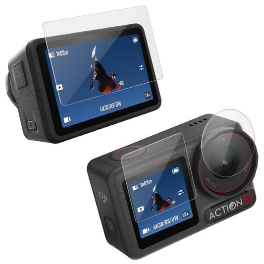 For DJI Osmo Action 5 Pro imak Rear Screen + Front Screen + Rear Camera Lens Tempered Glass Film - Other by imak | Online Shopping UK | buy2fix