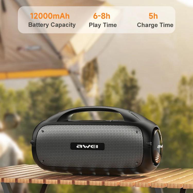 awei Y886 Portable TWS Bluetooth Speaker with Microphone(Black) - Desktop Speaker by awei | Online Shopping UK | buy2fix