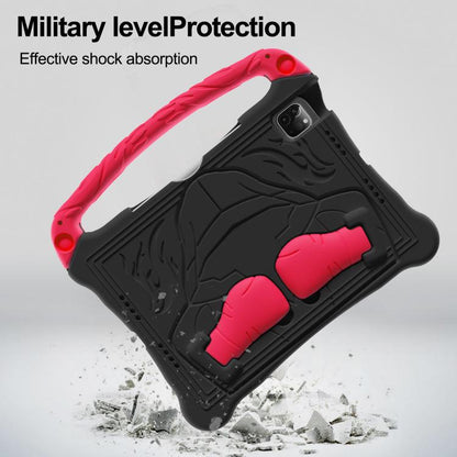 For iPad Air 11 2024 /  2025 Boxing Series Kickstand EVA Shockproof Tablet Case with Shoulder Strap(Black Red) - iPad Air 11 2025 / 2024 Cases by buy2fix | Online Shopping UK | buy2fix