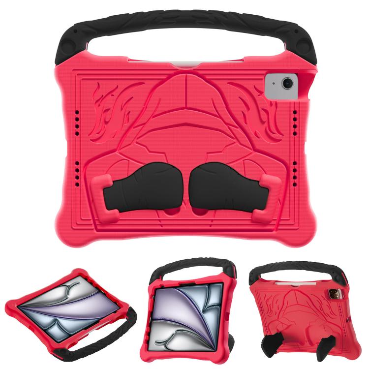 For iPad Air 11 2024 /  2025 Boxing Series Kickstand EVA Shockproof Tablet Case with Shoulder Strap(Red Black) - iPad Air 11 2025 / 2024 Cases by buy2fix | Online Shopping UK | buy2fix