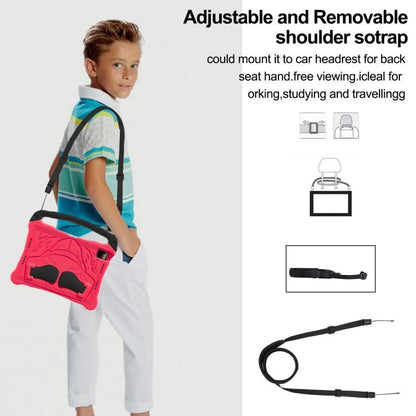 For iPad Air 11 2024 /  2025 Boxing Series Kickstand EVA Shockproof Tablet Case with Shoulder Strap(Red Black) - iPad Air 11 2025 / 2024 Cases by buy2fix | Online Shopping UK | buy2fix