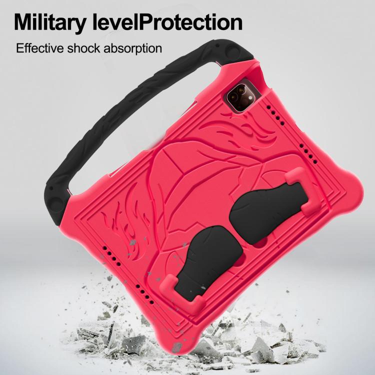 For iPad Air 11 2024 /  2025 Boxing Series Kickstand EVA Shockproof Tablet Case with Shoulder Strap(Red Black) - iPad Air 11 2025 / 2024 Cases by buy2fix | Online Shopping UK | buy2fix