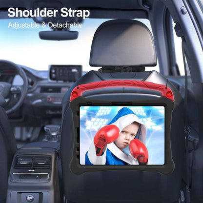 For iPad Pro 11 2024 Boxing Series Kickstand EVA Shockproof Tablet Case with Shoulder Strap(Black Red) - iPad Pro 11 2024 Cases by buy2fix | Online Shopping UK | buy2fix