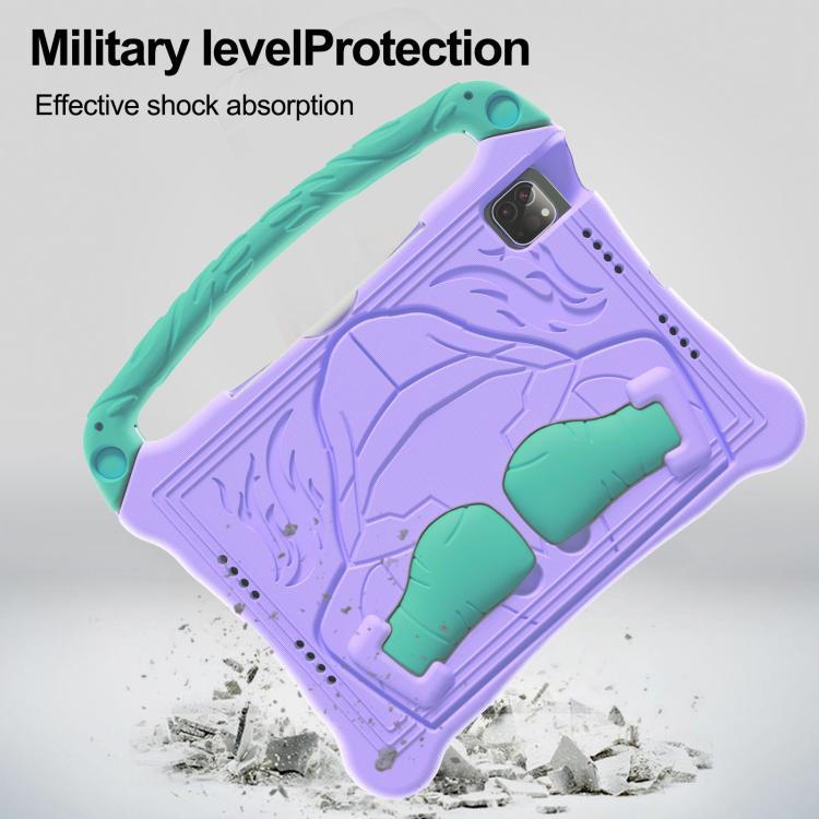 For iPad 2025 / 2022 Boxing Series Kickstand EVA Shockproof Tablet Case with Shoulder Strap(Purple Mint) - iPad 2025 / 2022 Cases by buy2fix | Online Shopping UK | buy2fix