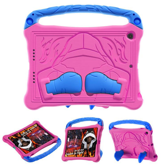 For iPad 10.5 2017 / Air 3 2019 Boxing Series Kickstand EVA Shockproof Tablet Case with Shoulder Strap(Rose Red Blue) - iPad Air (2019) Cases by buy2fix | Online Shopping UK | buy2fix