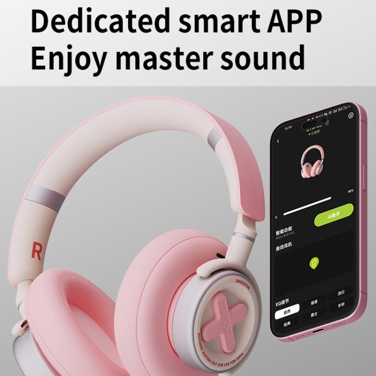 Dmooster D19 Pro ANC and EDC Noise Reduction Bluetooth Headphones(Yellow) - Headset & Headphone by D MOOSTER | Online Shopping UK | buy2fix