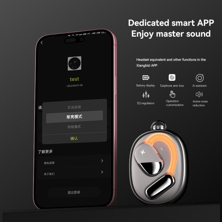 Dmooster D72 OWS Ear-Mounted ANC Noise Reduction Bluetooth Earphones(Black) - Bluetooth Earphone by D MOOSTER | Online Shopping UK | buy2fix