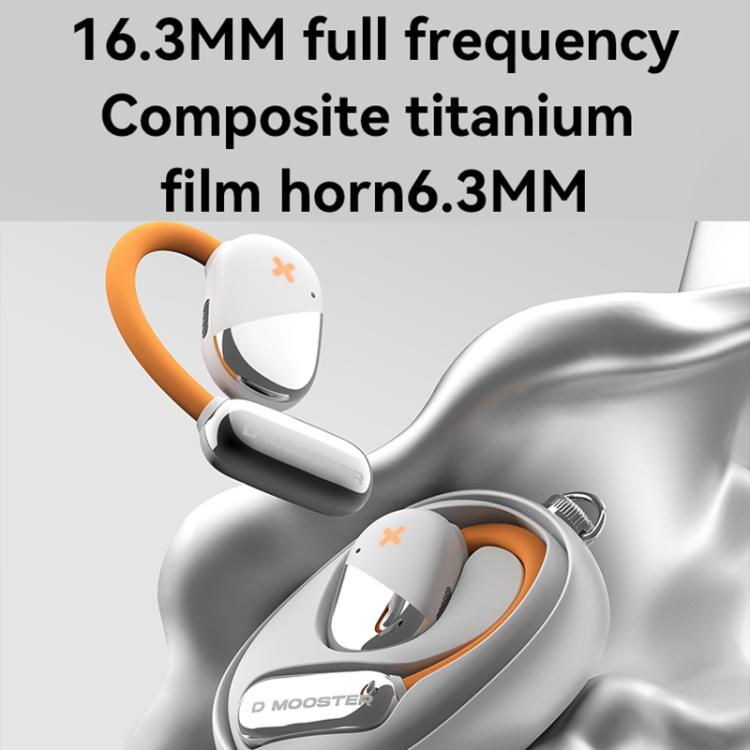 Dmooster D72 OWS Ear-Mounted ANC Noise Reduction Bluetooth Earphones(White) - Bluetooth Earphone by D MOOSTER | Online Shopping UK | buy2fix