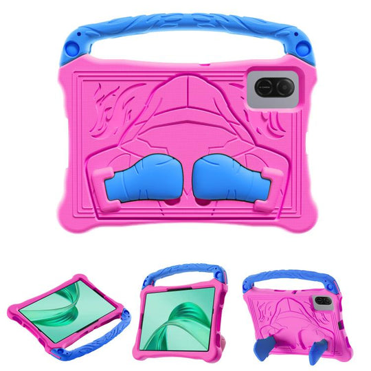 For Honor Pad X8b / X8a / X8a LTE Boxing Series Kickstand EVA Shockproof Tablet Case with Shoulder Strap(Rose Red Blue)