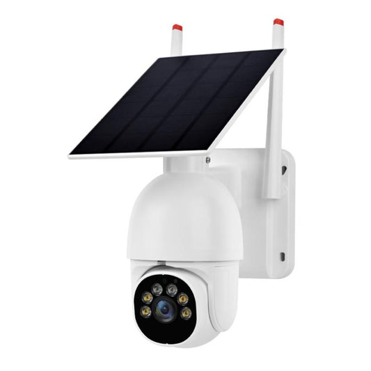 1080P Outdoor Low Power Solar Panel HD WiFi Surveillance Camera, with Battery(White) - Wireless Camera by buy2fix | Online Shopping UK | buy2fix
