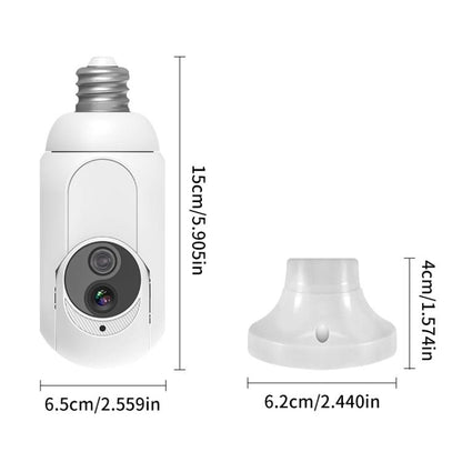 1080P Bulb Type WiFi Surveillance Camera Support Night Vision & Two-way Intercom & Motion Detection(White) - Light Bulb Camera by buy2fix | Online Shopping UK | buy2fix