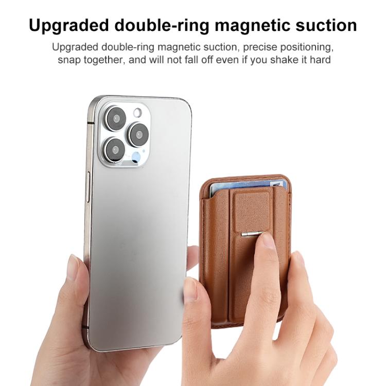 Large Capacity MagSafe Card Bag with Holder(Dark Blue) - Adhesive Card Holders by buy2fix | Online Shopping UK | buy2fix