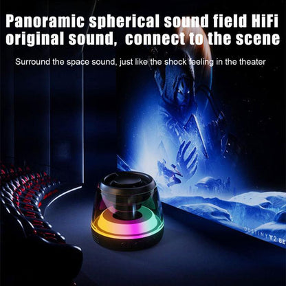 M2 Portable RGB Light Smart Bluetooth Speaker Magnetic Speaker Phone Holder(White) - Mini Speaker by buy2fix | Online Shopping UK | buy2fix