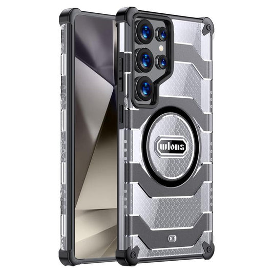 For Samsung Galaxy S24 Ultra 5G wlons Explorer Series PC Hybrid TPU MagSafe Magnetic Case(Black) - Galaxy S24 Ultra 5G Cases by wlons | Online Shopping UK | buy2fix