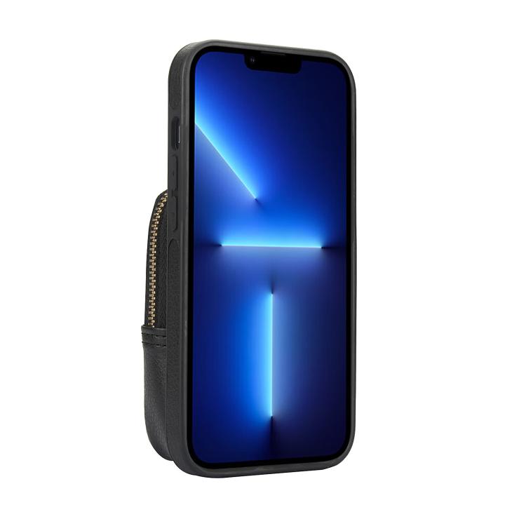 For iPhone 13 Pro Max AwQuer Crossbody Zipper Wallet Bag Litchi Leather Phone Case(Black) - iPhone 13 Pro Max Cases by Awquer | Online Shopping UK | buy2fix
