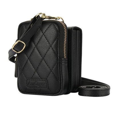 For Samsung Galaxy Z Flip6 / Flip7 FE AwQuer Crossbody Zipper Wallet Bag Litchi Leather Phone Case(Black) - Galaxy Z Flip6 5G Cases by Awquer | Online Shopping UK | buy2fix