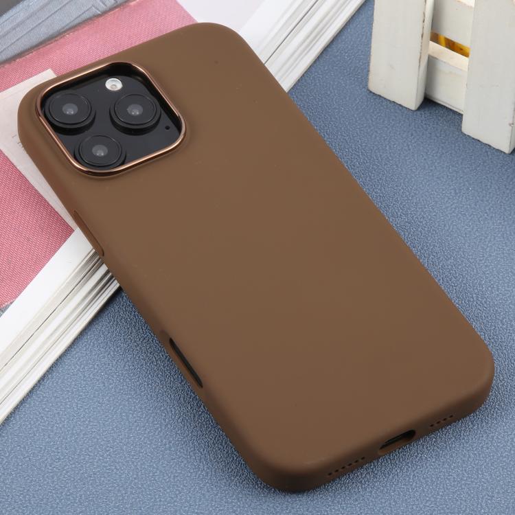 For iPhone 16 Pro Max DFANS DESIGN MagSafe Magnetic Silicone Phone Case(Coffee) by DFANS DESIGN