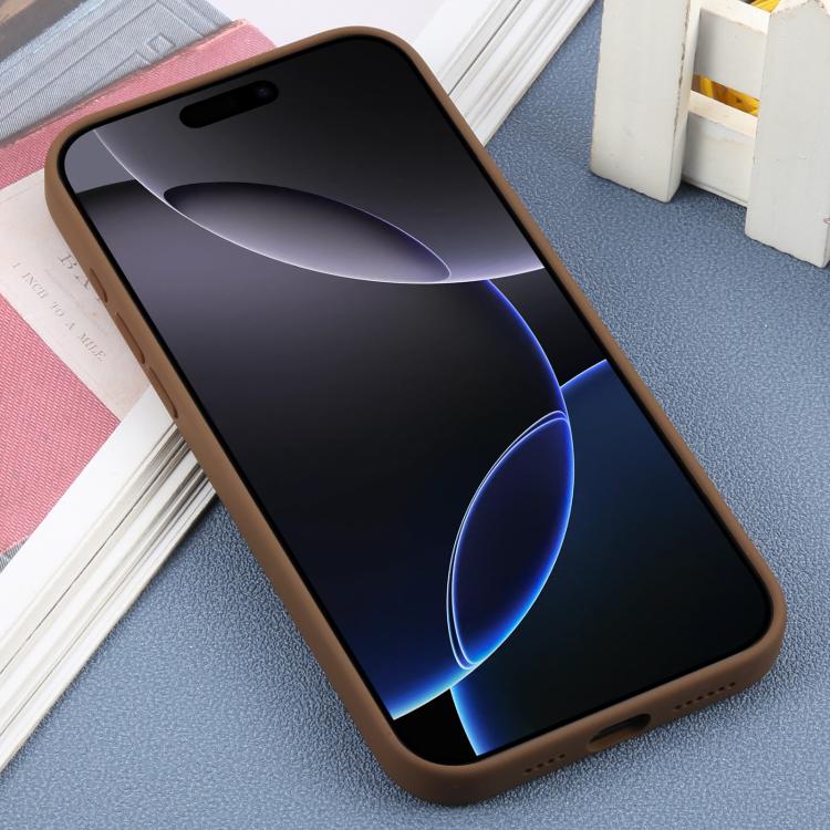 For iPhone 16 Pro Max DFANS DESIGN MagSafe Magnetic Silicone Phone Case(Coffee) by DFANS DESIGN