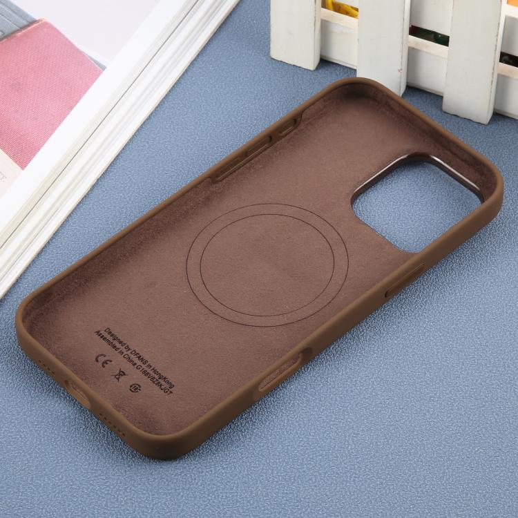 For iPhone 16 Pro Max DFANS DESIGN MagSafe Magnetic Silicone Phone Case(Coffee) by DFANS DESIGN