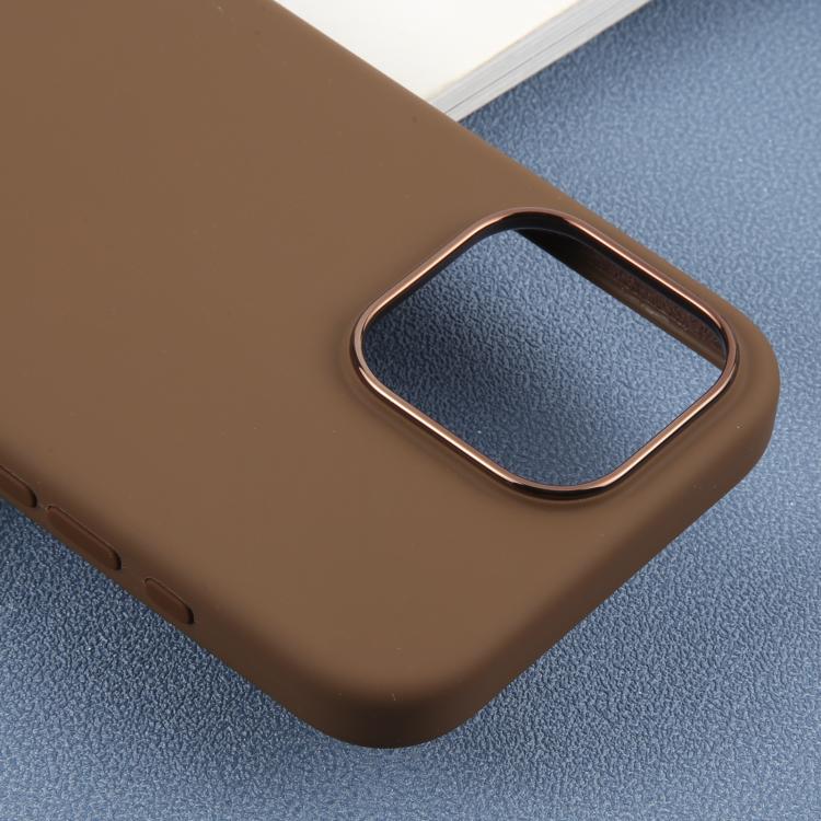 For iPhone 16 Pro Max DFANS DESIGN MagSafe Magnetic Silicone Phone Case(Coffee) by DFANS DESIGN