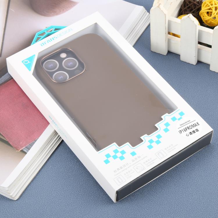 For iPhone 16 Pro Max DFANS DESIGN MagSafe Magnetic Silicone Phone Case(Coffee) by DFANS DESIGN