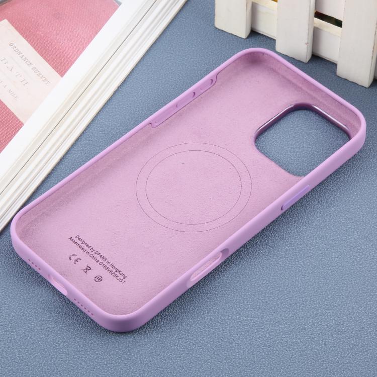 For iPhone 16 Pro Max DFANS DESIGN MagSafe Magnetic Silicone Phone Case(Purple) by DFANS DESIGN