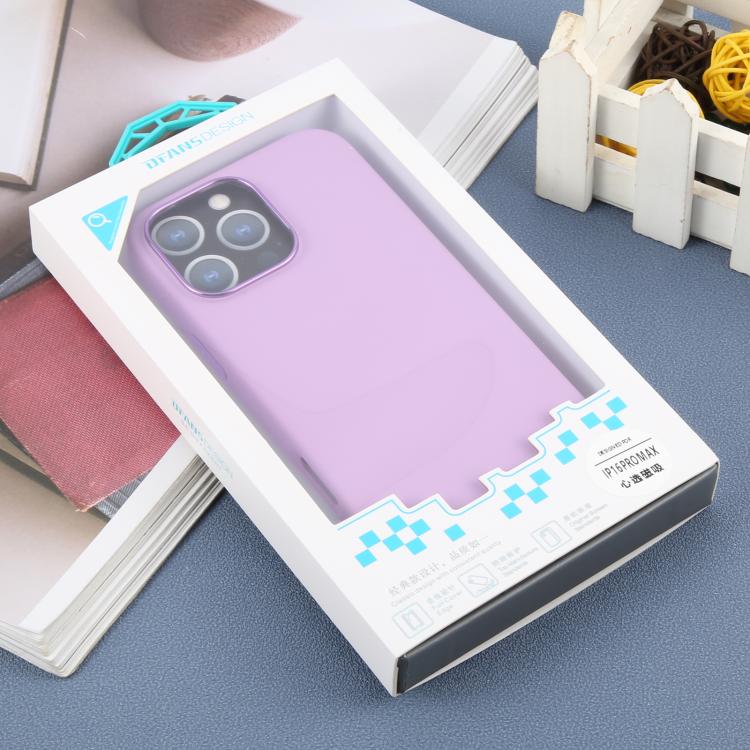 For iPhone 16 Pro Max DFANS DESIGN MagSafe Magnetic Silicone Phone Case(Purple) by DFANS DESIGN