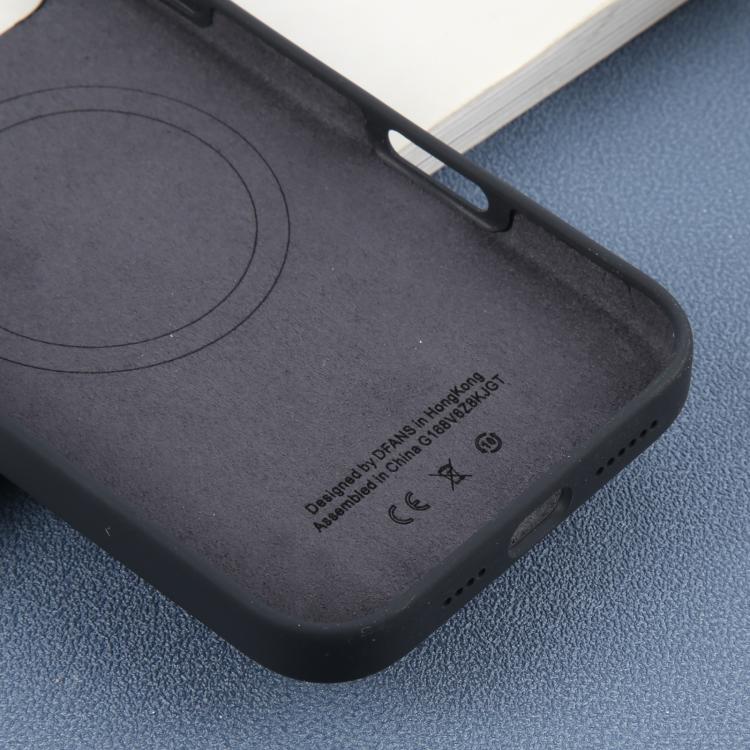 For iPhone 16 Pro Max DFANS DESIGN MagSafe Magnetic Silicone Phone Case(Black) by DFANS DESIGN