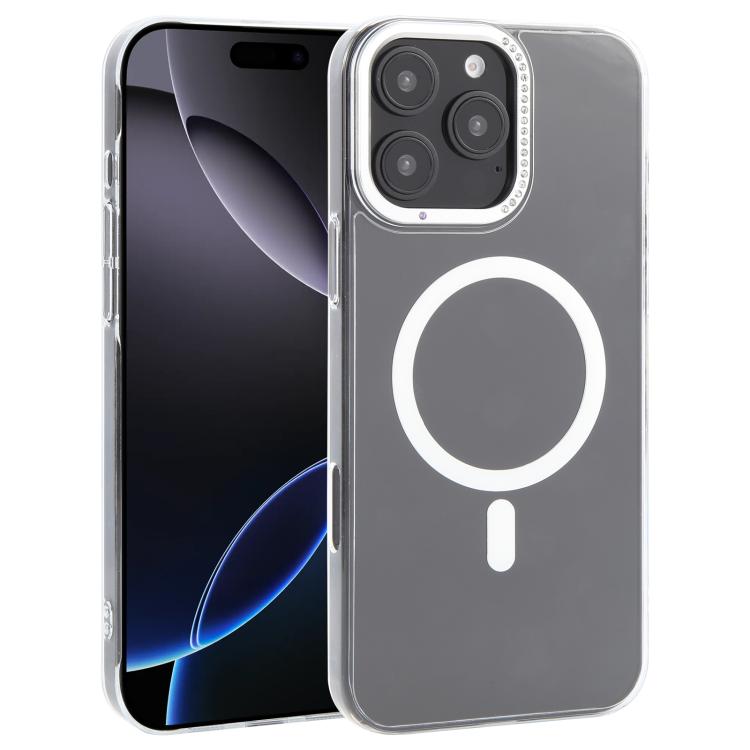 For iPhone 16 Pro Max DFANS DESIGN Metal Lens Frame MagSafe Phone Case(Transparent) by DFANS DESIGN