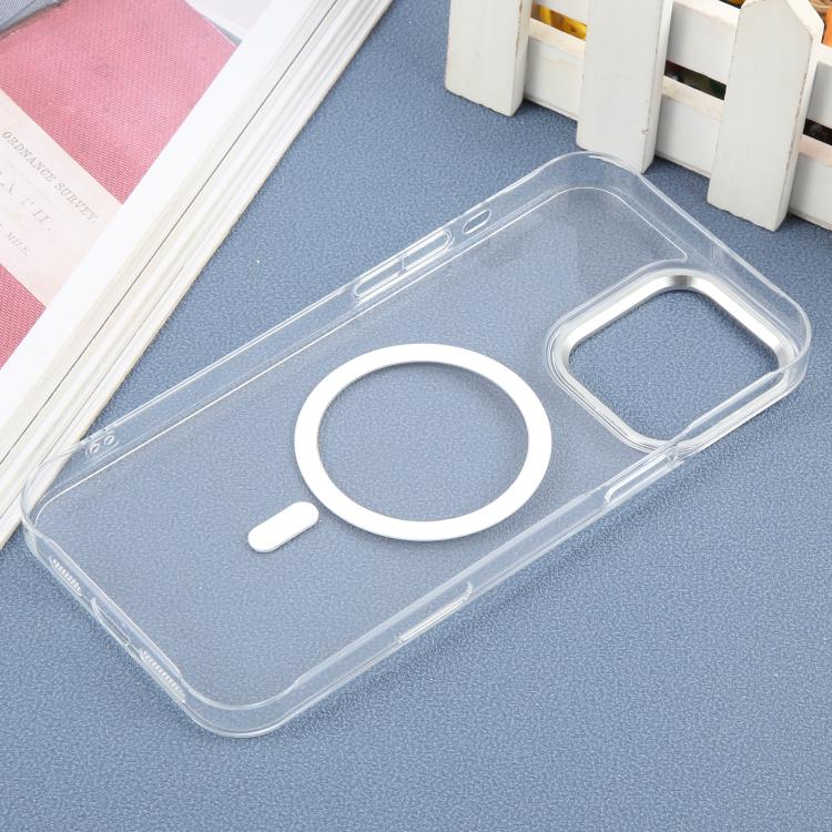 For iPhone 16 Pro Max DFANS DESIGN Metal Lens Frame MagSafe Phone Case(Transparent) by DFANS DESIGN