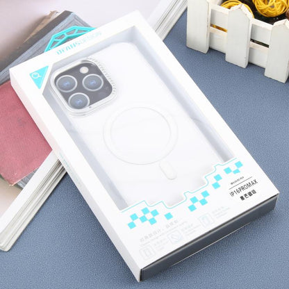 For iPhone 16 Pro Max DFANS DESIGN Metal Lens Frame MagSafe Phone Case(Transparent) by DFANS DESIGN